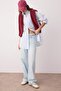 Açık Mavi Düşük Bel Wide Leg/Geniş 100% Pamuk Paça Jeans TWOAW26JE00001 - 2