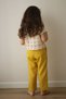 Girl's Yellow Suit – Button Detailed Vest and Trousers Set - 2