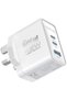 45W Power Delivery GaNFast™ Charger, Dual USB-C 45W Ports, and Quick Charge USB-A 22.5W Po - 2