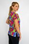 Unisex Colorful Cats Pattern Surgical Doctor Nurse Single Top Scrubs Jersey - 2