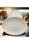Boneluz 2 Pieces 27 cm Kayık Plate Salad Plate Without Gilt - 8