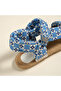 Florya Jute Sandals 37-40 Blue - 3