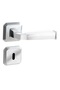 Sirius - Room Door Handle Square Rosette Right Left Suitable Interior Home Door Handle Handles-Z101 - 3
