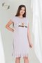 Relax Teddy Bear Patterned Tasseled Viscose Combed Cotton Casual Dress - 5