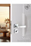 Sirius - Room Door Handle Square Rosette Right Left Suitable Interior Home Door Handle Handles-Z101 - 2