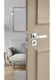 Sirius - Room Door Handle Square Rosette Right Left Suitable Interior Home Door Handle Handles-Z101