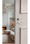 Spica - Room Door Handle with Square Rosette Right Left Suitable Interior House Door Handle Handles-Z104Cs