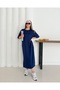 Women's Stylish and Comfortable Oversize Modal Dress with Side Slits - 4