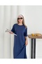 Women's Stylish and Comfortable Oversize Modal Dress with Side Slits - 7