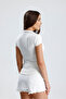 Women's Polo Neck Knitted T-Shirt - 9