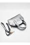 Women's Crocodile Leather Look Mini Crossbody Hand and Shoulder Bag