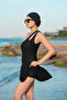 Swimsuit - Black - Plain - 4