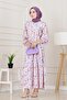 Floral Beach Dress-Purple