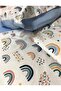 Cotton Kids 90x190 Montessori Pillow Sheet Quilt Set Rainbow Blue - 5