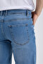 Men's Lycra Denim Pants Medium Blue Regular Fit Comfortable Wear Zipper Jeans (Plus Size Available) - 6