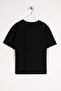 Crew Neck Short Sleeve Timeless Printed Black Color Boy's Tshirt - 4