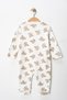 Unisex Baby Animal Print Jumpsuit Set 3 Pieces Jumpsuit 100% Cotton - Sleeping Bag - 3