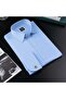 Baby Blue Color French Double Cuff Sleeve Button Shirt