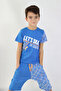 بدلة أساسية أساسية للأولاد بأكمام قصيرة وطبعات Lets Skate لعمر 6-9 سنوات - 8