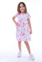 3 Pieces Summer Printed Lycra Girl's 3-Piece Dress - 4