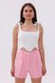 Fundachoosesxgenius Women's Pleated Shorts No Show Laminated Women's Shorts Pleated-Shorts - 3