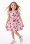 3 Pieces Summer Printed Lycra Girl's 3-Piece Dress - 6