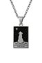 The Star- Star Dog Tarot Card |   316L Silver Color Steel Necklace - 2