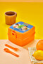 Eymen İle Çimen Printed Two-Layer Self-Contained Fork and Spoon Compartmented Lunch Box - 7