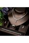 Grace Women - Leaf Model Zircon Stone Suit Set, Necklace and Ring Gift