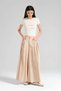 Women's Pleated Detailed Elastic Waist Design Wide Leg Trousers - 2