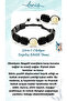 Certified Citrine, Obsidian Natural Stone Bracelet 9mm