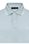 Men's Blue Polo Collar, Cool Holding, Quick Drying, Cotton, Polo Non-Curling Collar T-Shirt - 2