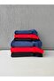 50X90 Sarra Fringed Dark Etamine Towel - Red - 5