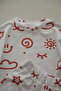 Happy Face Patterned 100% Organic Cotton Baby Girl, Boy Oversize Bottom Top Set 2-Piece Comfortable Set - 7