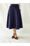 Dark Blue Six Piece Maxi Woven Belted Skirt