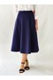 Dark Blue Six Piece Maxi Woven Belted Skirt - 4
