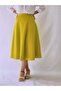 Oil Green Six Piece Maxi A-Line Skirt - 2