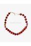 Burgundy Chunky Beaded Summer Women's Necklace – Modern and Stylish Design