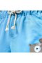 Boy's Cotton Combed Cotton Printed Casual Shorts with Elastic Waist - 4