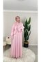 Diana Ruffled Chiffon Fabric Double Skirt Suit