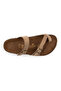 Women's Strappy Leather Slippers 215522 - 7