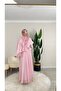 Diana Ruffled Chiffon Fabric Double Skirt Suit - 7