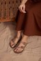 Women's Strappy Leather Slippers 215522 - 5