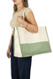 Elite Canvas Tote Bag Beach Bag -Mint Green Shopping Bag Women's Daily Shoulder Bag