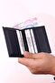 BASE. POLO ASSN. 7618 GENUINE LEATHER WALLET CARD HOLDER NAVY BLUE - 4