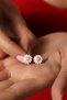 Gold yellow color enamel women daisy earrings clip-on bbe02 - 4