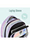 17" School Bag Set of 3 w/ Lunch Bag and Pencil Case - Good Vibes - Silver - 4