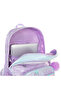 4-wheel Trolley 17" School Bag Set of 3 w/ Lunch Bag and Pencil Pouch - Love Purple - 4