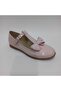 GIRL'S DOUBLE BOW-TIE POLE ORTHOPEDIC PINK Patent Leather Ballerina SHOES
