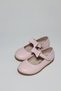 Girl's Velcro Bow Powder Matte Orthopedic Ballerina Shoes - 2